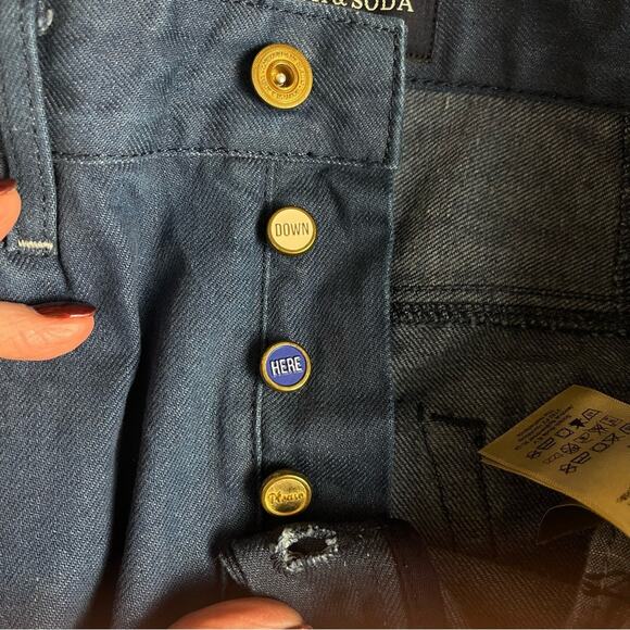 Scotch & Soda Phaidon Amsterdam’s Blauw Slim Jeans 29X32 - Picture 7 of 11